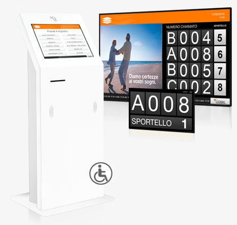 totem eliminacode con display per Ospedali